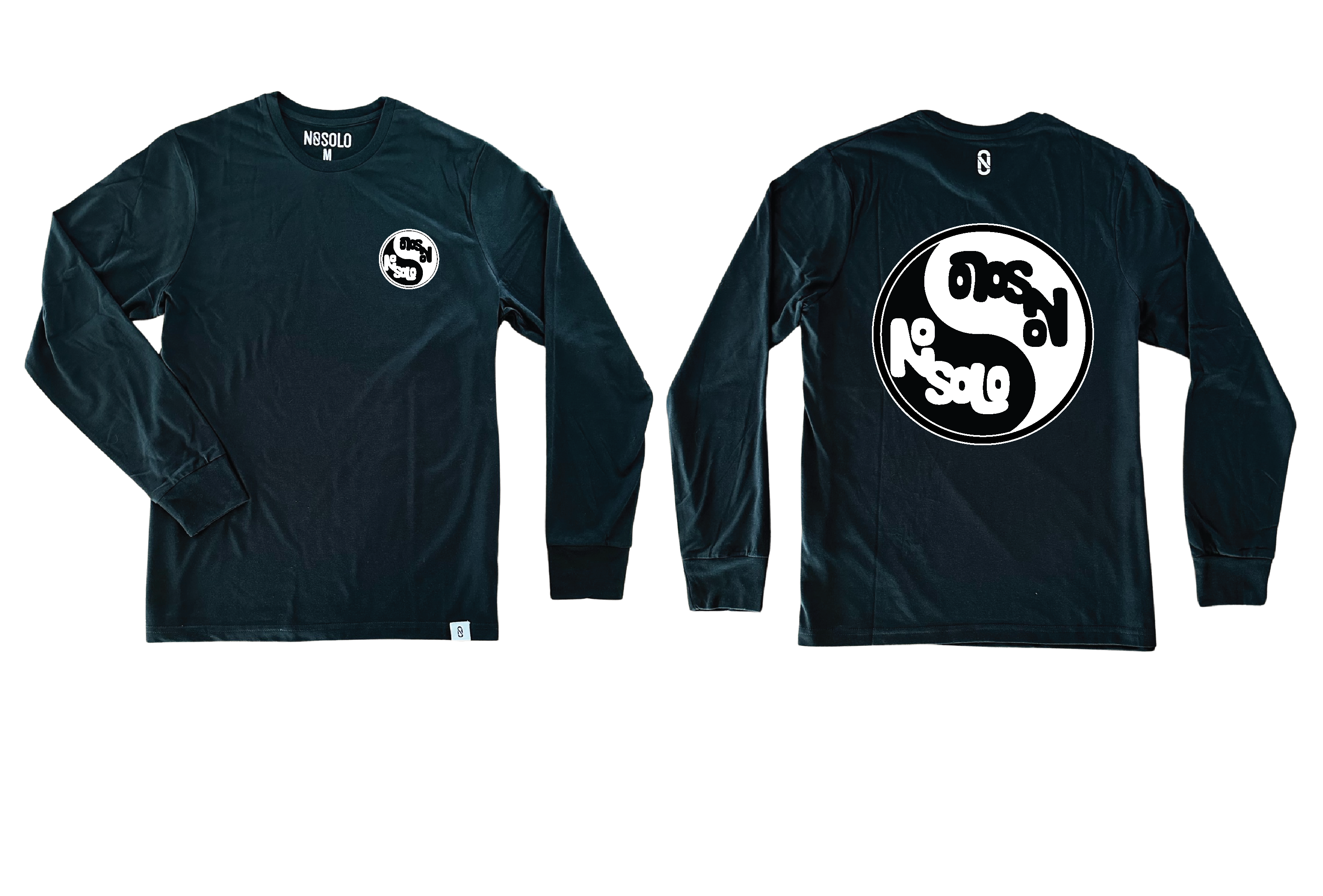 Yin Yang Long Sleeve T-Shirt -Black