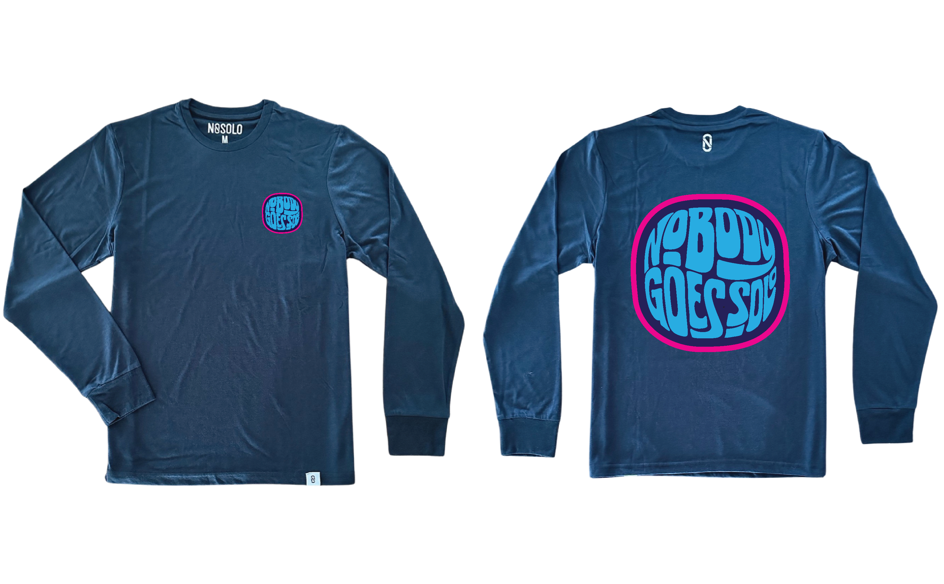 Groovy Long Sleeve T-Shirt - Navy